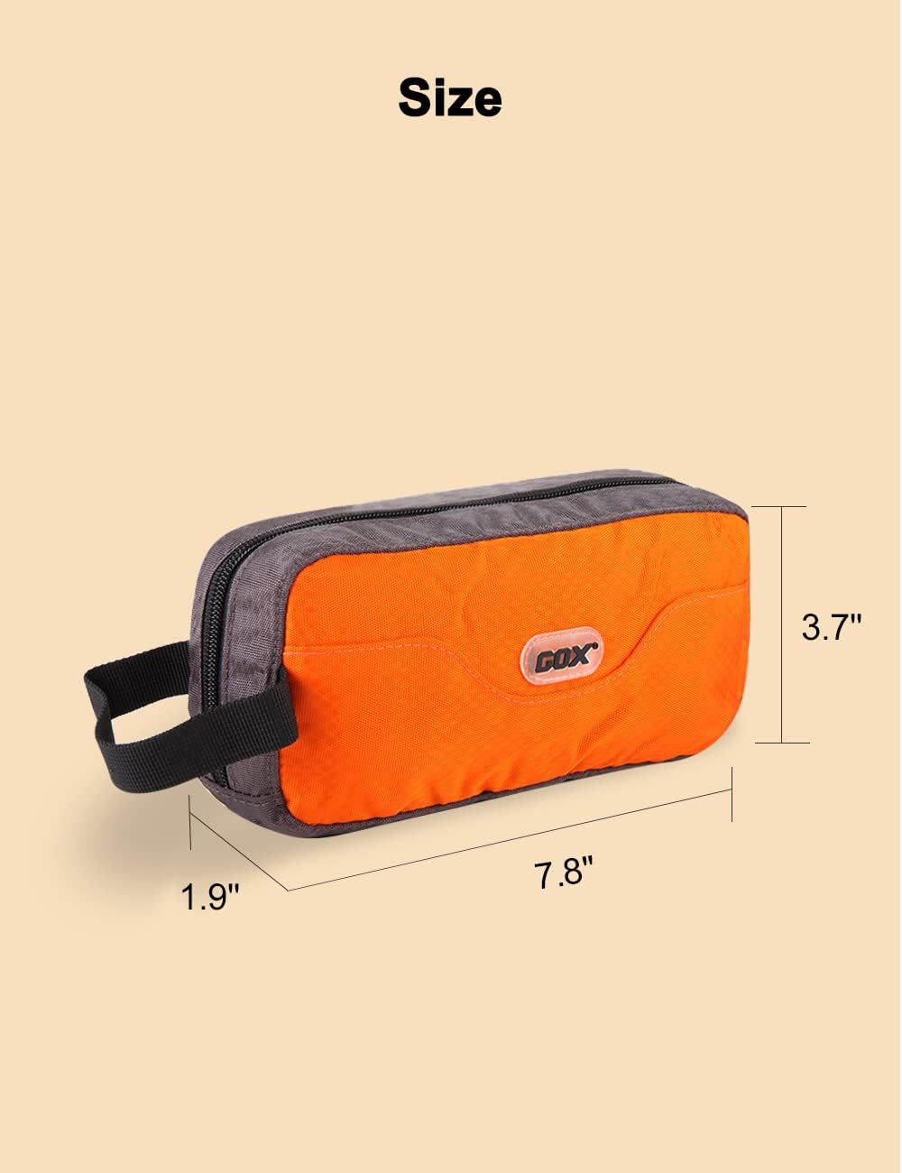 GOX Travel Toiletry Bag Dopp Kit Case for Men Multifunction Packing Organizer Pouch(Orange) - Image 6