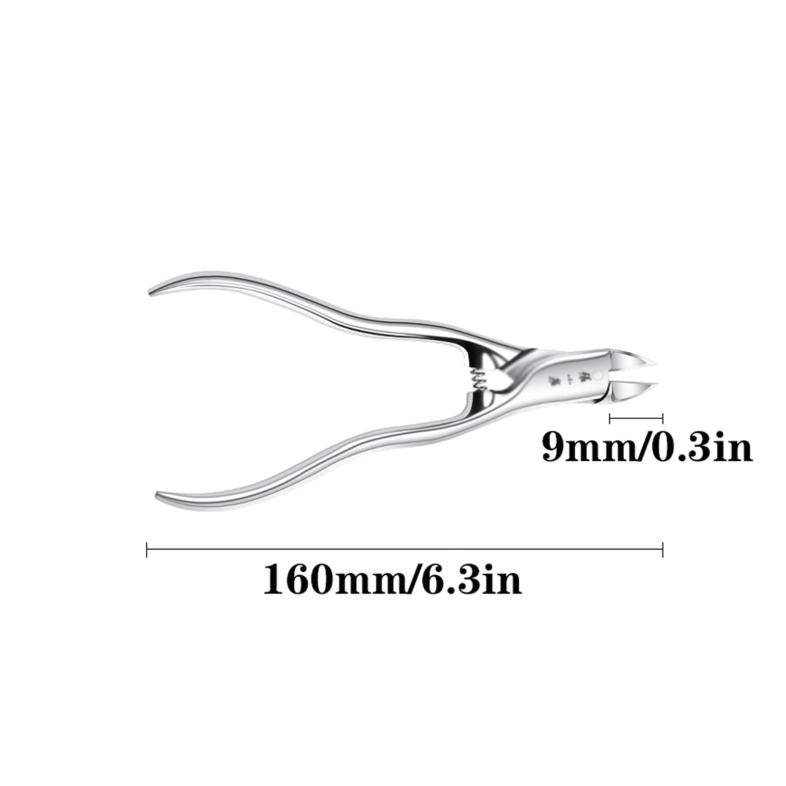 Kit per cutter per unghie Set per cumulo Set per uomo, acciaio inossidabile Manicure professionale Set da 2 pezzi Strumenti per la cura delle unghie facile da trasportare e conservare (argento) Set di