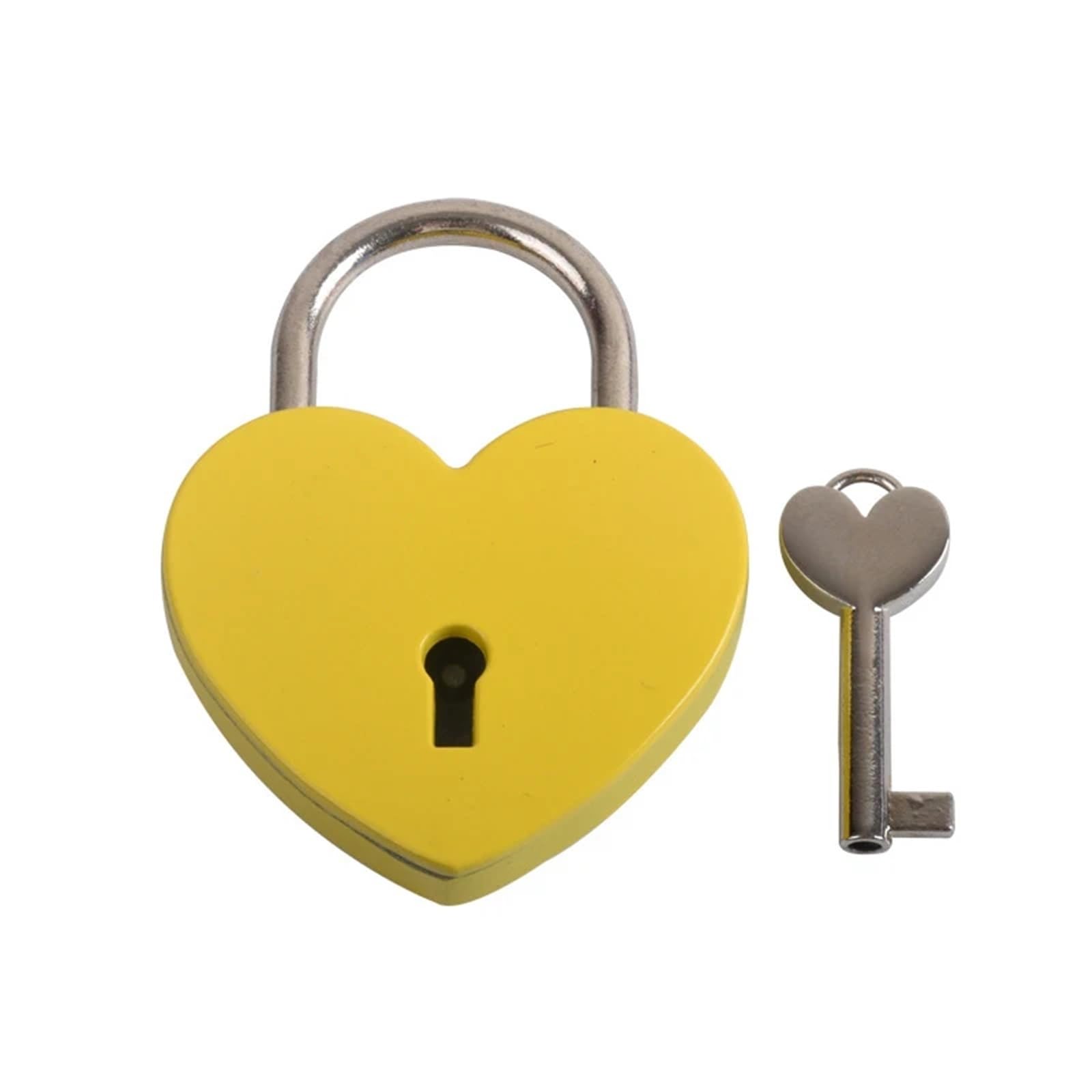 Boîte à bijoux de voyage avec cadenas cœur en alliage de zinc résistant