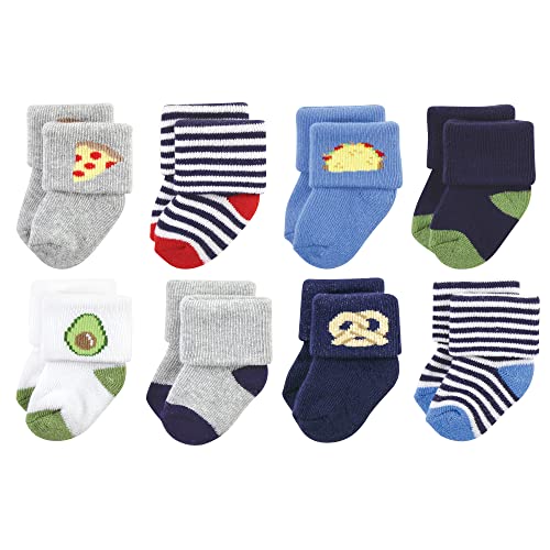 Image of Hudson Baby baby-girls Cotton Rich Newborn and Terry Socks