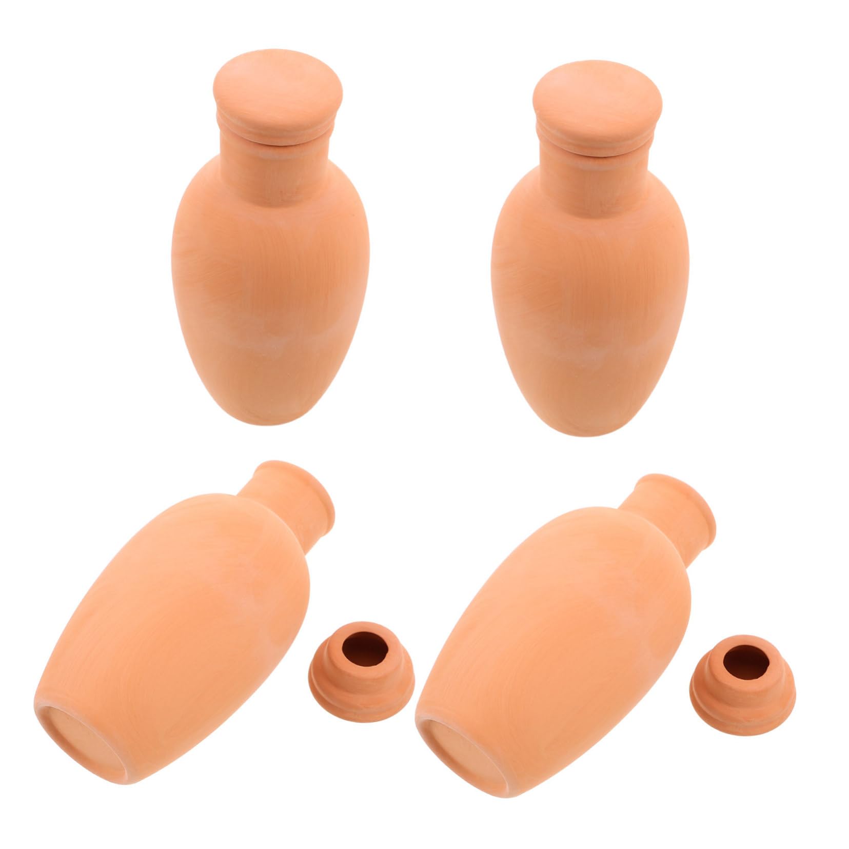 NOLITOY 4pièces Arrosage Automatique Terre Cuite Système Arrosage pour Plantes Intérieur Et Extérieur Piquets pour Pots De Fleurs