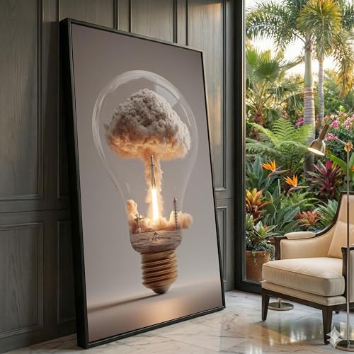 Tableau moderne surréaliste grand format pour habiller un grand mur vide