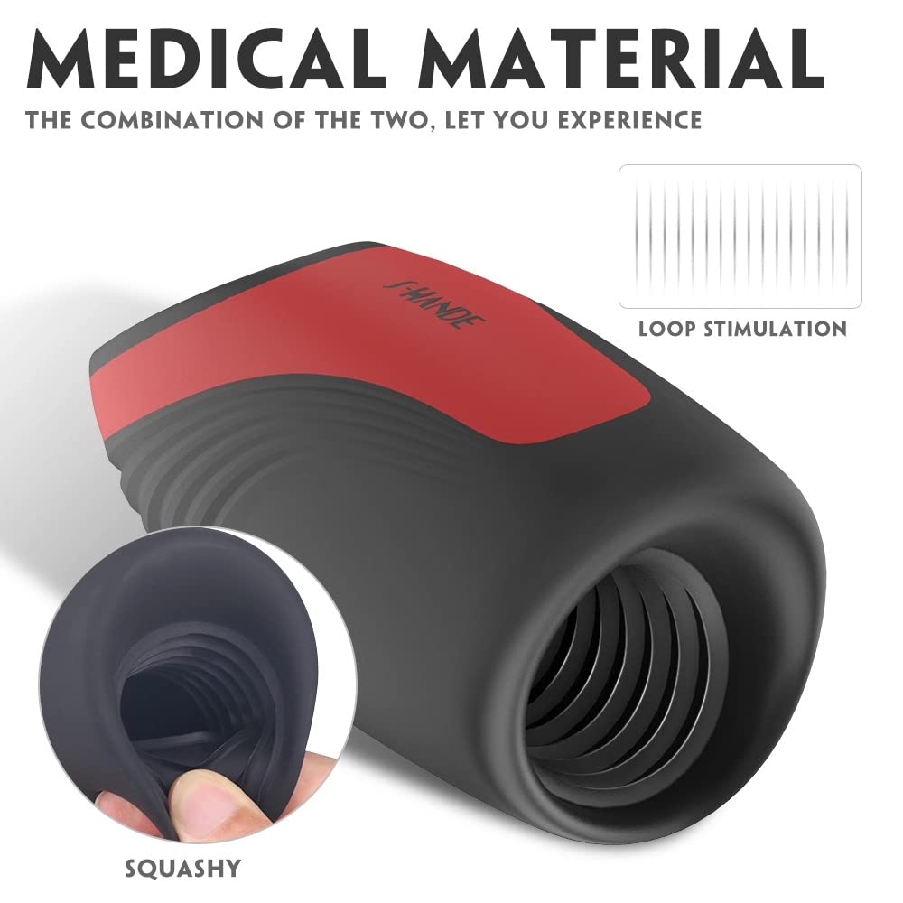 Masturbieren Sexspielzeug für Männer, 3 IN 1 Penis Vibrator mit 9 Vibrationsmodi & 6 Wellensaugen, Elektrischer Masturbator Cup Eichel Stimulation Vibratorensets, Penistrainer Sex Toys für Man