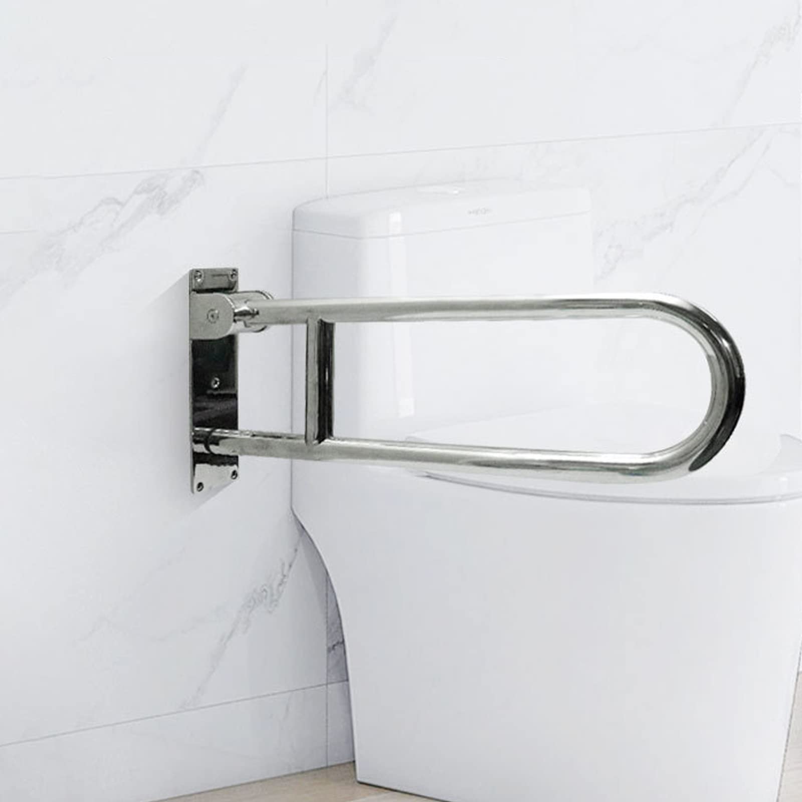 Asa De Seguridad para Baño para Ancianos, minusválidos, Antideslizante Asideros de Ducha, Baranda de Baño, Tirador para baño,Silver-60cm/24in