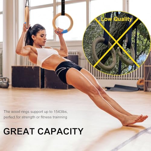 Image of Adjustable Numbered Straps for Gymnastic Rings Steel Carabiners Quick Hook System Easy to Set Up One Pair Strap Only (Black)
