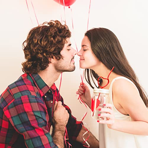 36 Pitillos de Plástico para Fiesta San Valentín miniatura 6