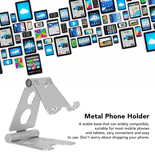 Suporte para celular de mesa, liga de alumínio, ajuste multiângulo estável, suporte para celular e t