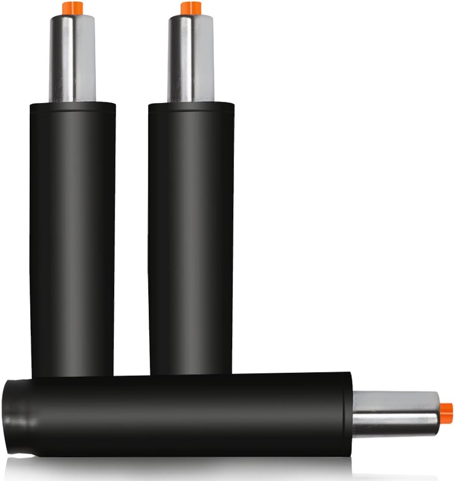 EuroStile Office Chair Gas Lift Cylinder Replacement for Universal Size, Heavy Duty Hydraulic and Pneumatic Shock, Fits Swivel Chairs Black