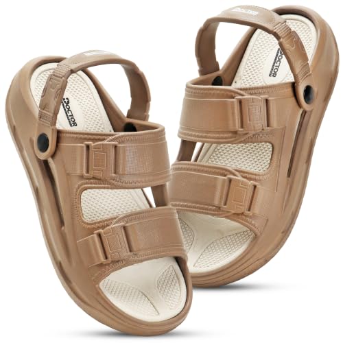 Image of DOCTOR HEALTH SUPER SOFT Men's Sports Sandals | Lightweight EVA Sandals with Back Strap | Anti-Skid Cushioned Comfort Outdoor Casual Walking Sandals