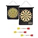 Board with Darts Double-Sided Safe Game Set in/Outdoor Roll-up Kids Magnet Board Set