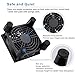GDSTIME Small 80mm Router Fan Cooler with L/M/H 3 Speed Controller, DC 5V USB Powered Case Cooling Fans for Xbox Modem Routers Mini PC DVR TV Box