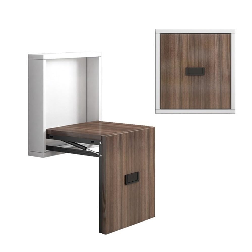 Tabouret d'entrée en bois gain de place doté d'une assise créative dissimulée et invisible