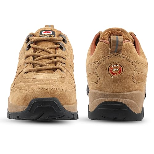 Image of FLYO By Lakhani Vardaan Hiking & Trekking Shoes, Anti-Skid Rubber Sole, Leather Upper, Adventure Series