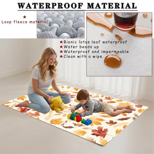 Tapis Salon Imperméable et Lavable en Machine pour Chambre - 3
