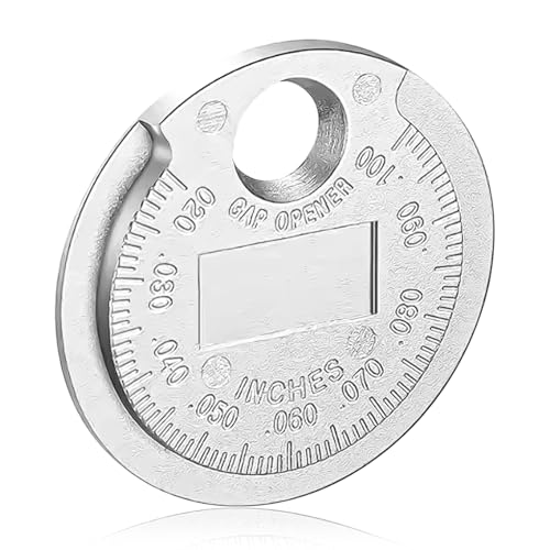 QKYS Spark Plug Measuring Tool, Sparks Plugs Gap Gauge Tools Scaled from 0.020