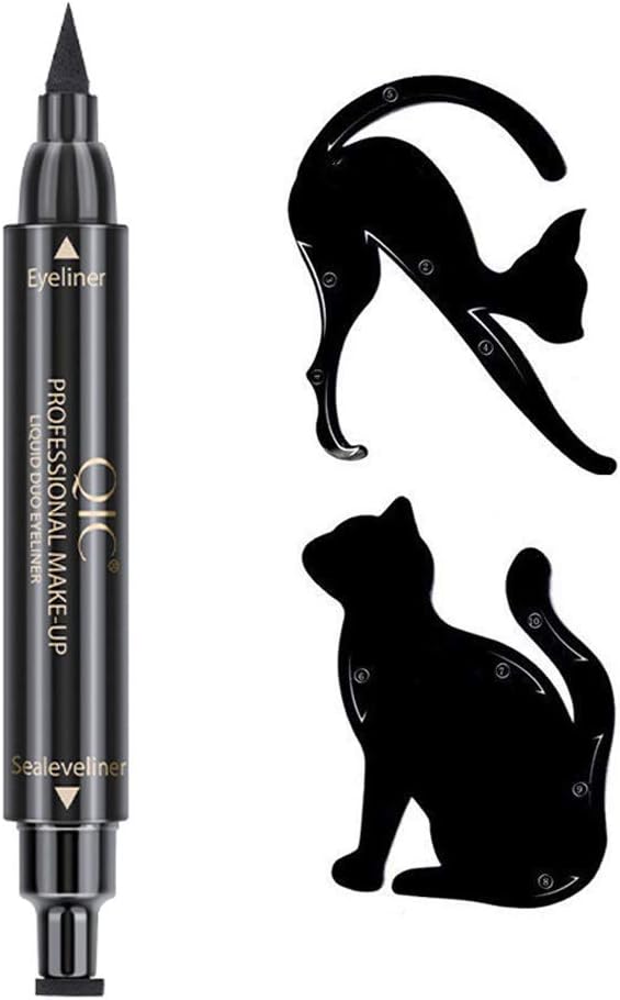 Waterproof Eyeliner Stamp Liquid Eyeliner Pen Easy to Makeup Tool Cat
