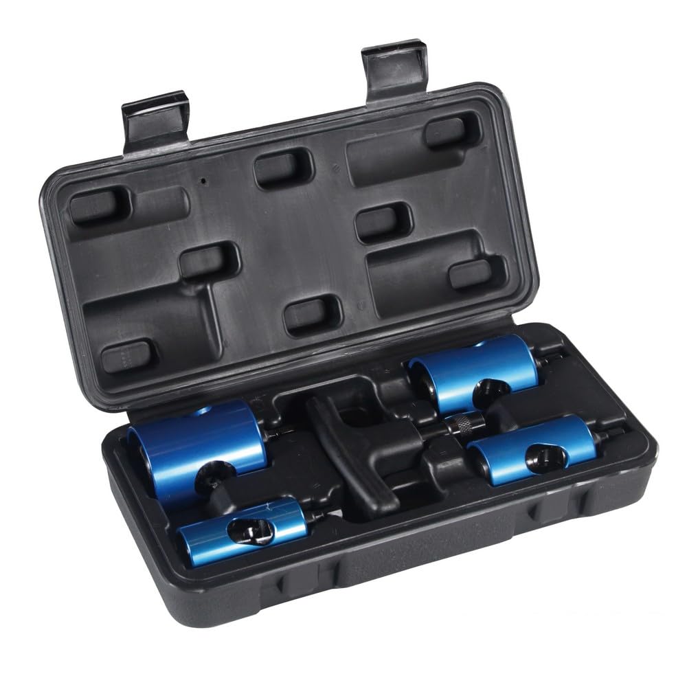 3S SuperSamaStore Débavureuse Universelle Professionnelle pour Tuyau Multicouche Ø16-20-26-32 mm, Calibreur Interne et Externe, Set Débavureuse avec Mallette et 4 Têtes