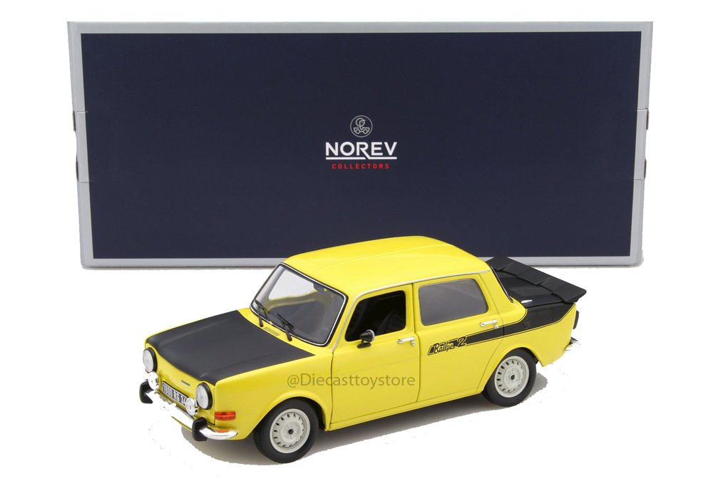 NOREV - 1/18 - SIMCA 1000 RALLYE 2 DE 1976 - JAUNE MAYA - N