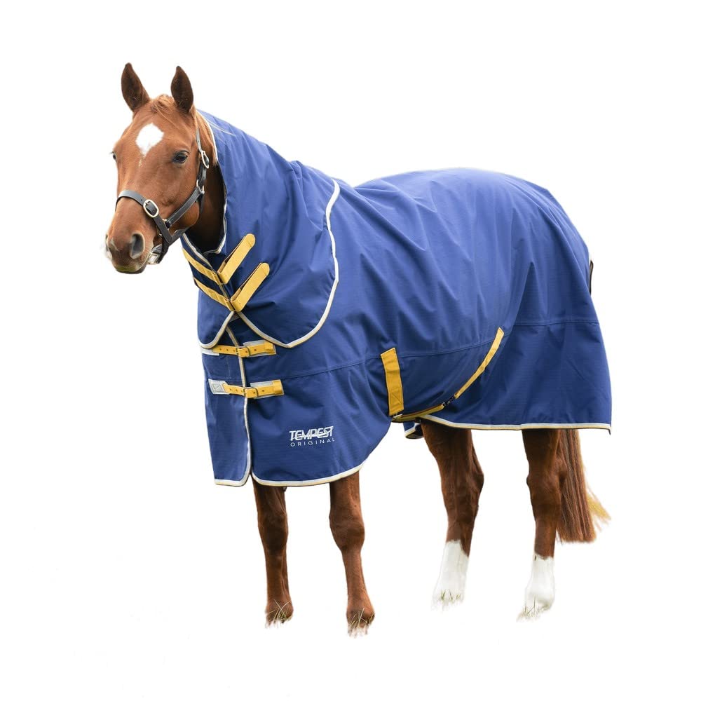 Shires Tempest Original 50 Turnout Rug & Neck Set - Navy Blue 6ft9