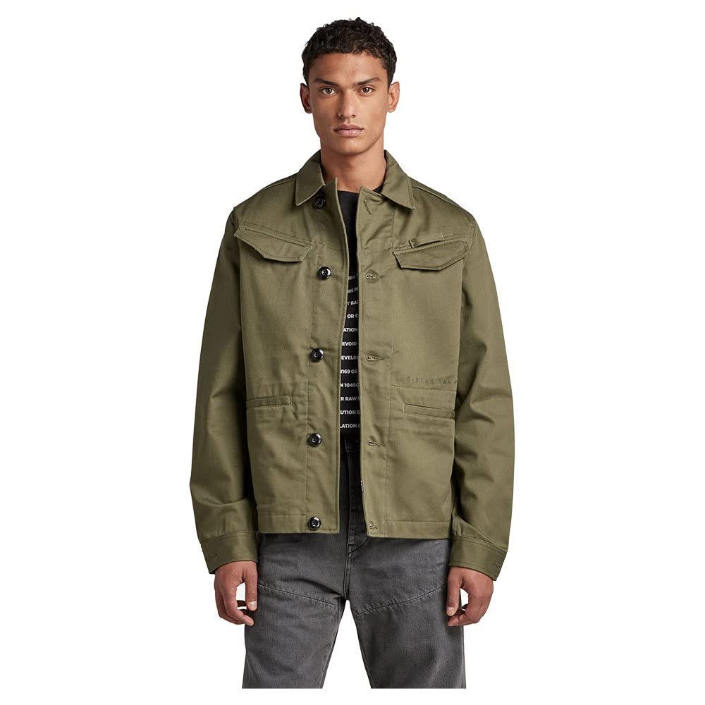 G-Star Men's Worker Overshirt, Green (shadow olive D21445-C900-B230), XS