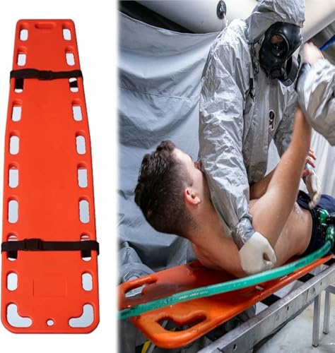 Tabla flotante de columna vertebral para emergencias médicas, ambulancias y parques acuáticos, tablero de inmovilización de pacientes que salva vidas (54.3 x 13.8 x 2 pulgadas)