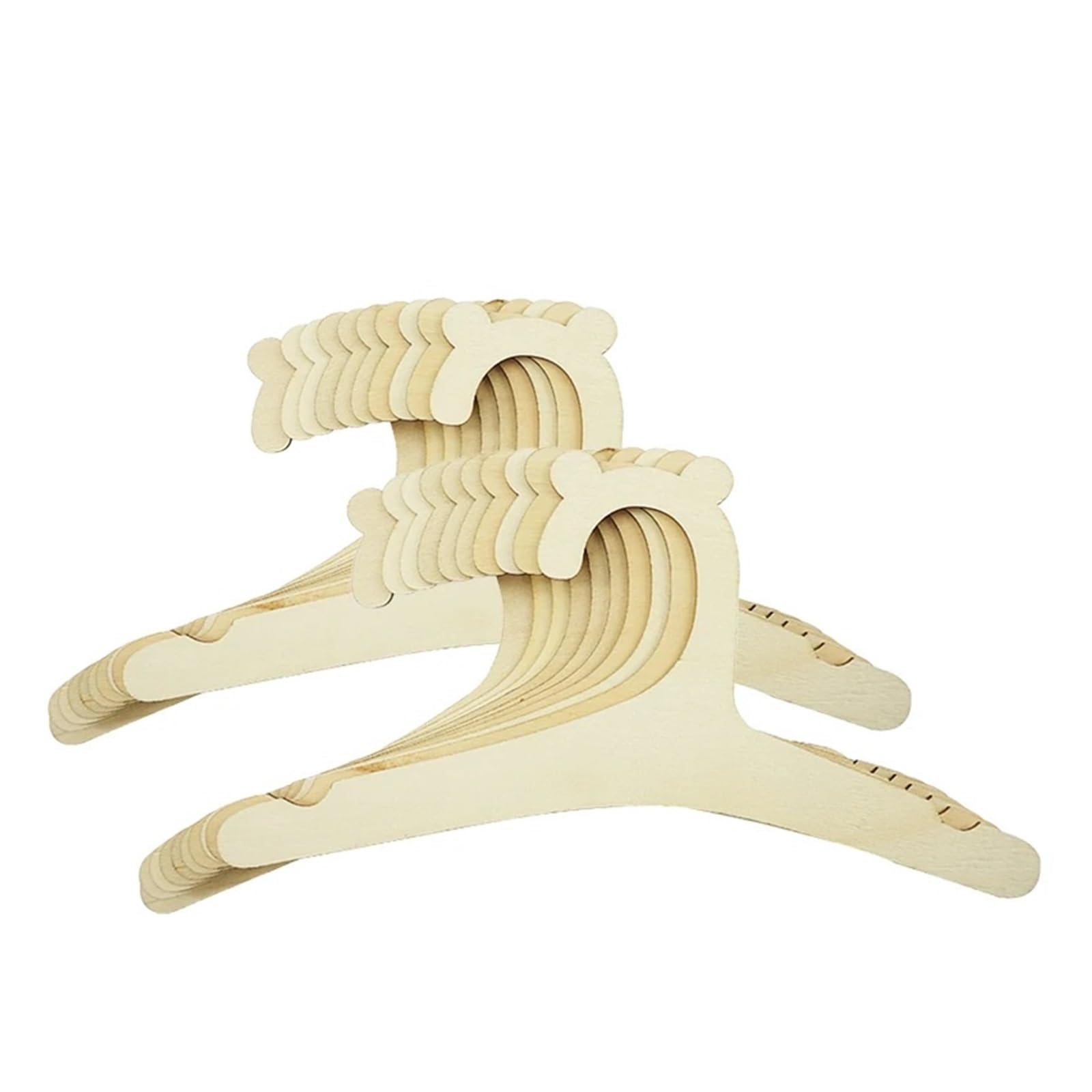 Percha de Madera 5/10 Piezas de Perchero Creativo for Ropa, Mini Percha Madera for el hogar, habitación Princesas, decoración Infantil(20 PCS)