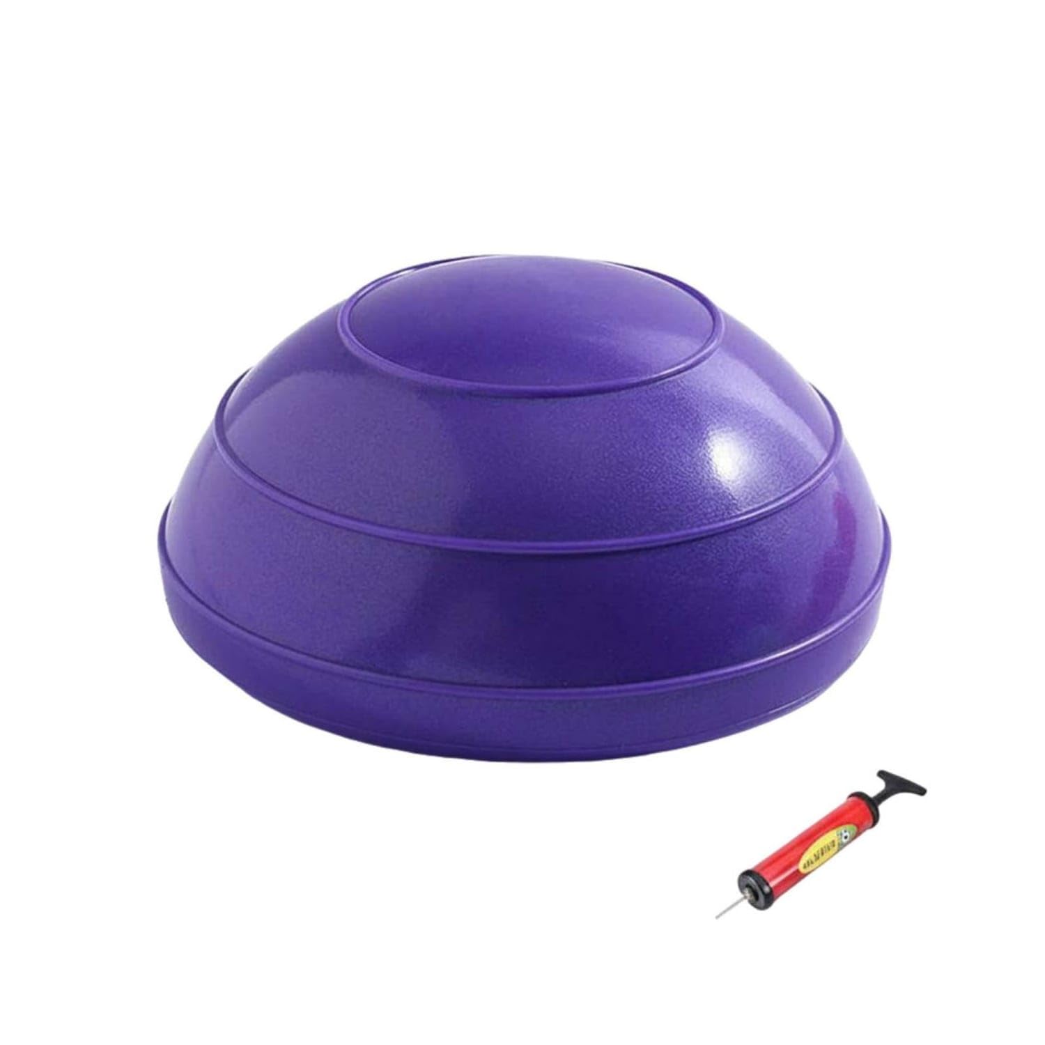 Portable Half Balance Ball Anti-Anti-Rupture Half Ball Balance Coach Easy to Use Mini Fitness Dome Non-Slip Surface for Children, Home Gym, Purple with Pump-image-28