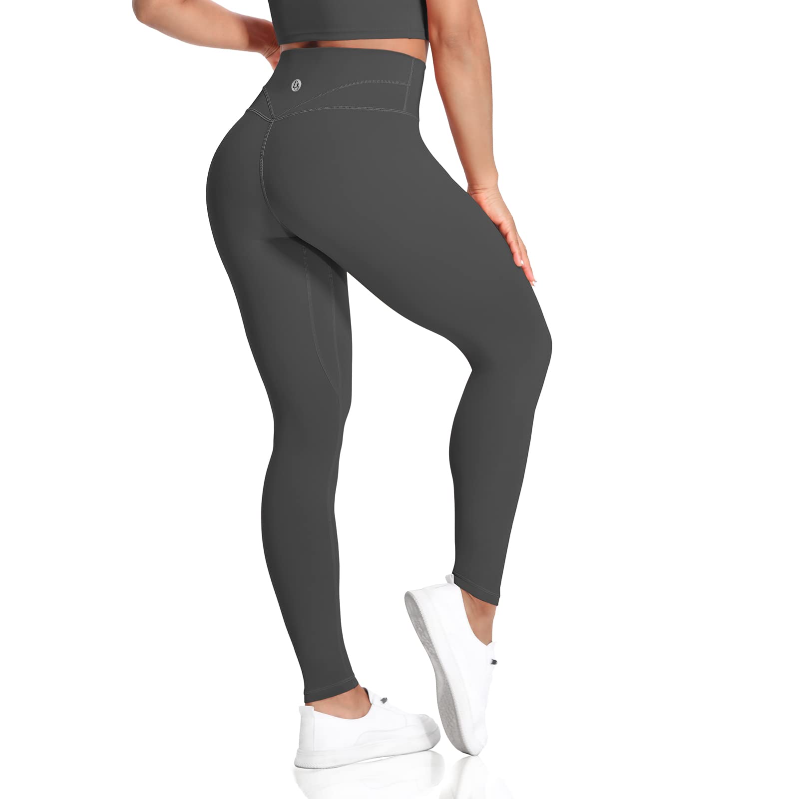 Desol 25”/28” Yoga Leggings with Pockets for Women, Fleece Lined High Waisted Workout Pants, Tummy Control Butt Lifting