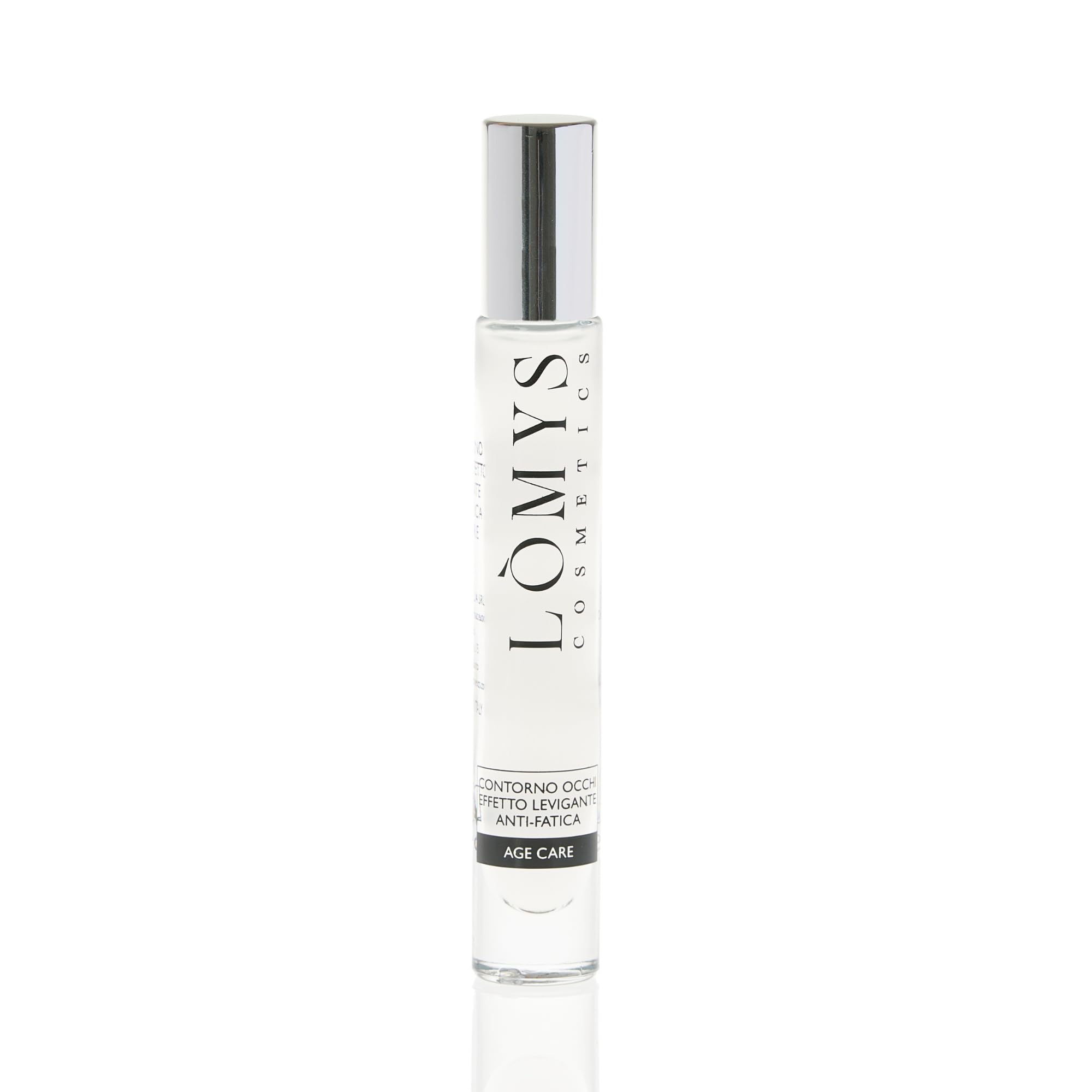 Lòmys Cosmetics Siero Contorno Occhi Antirughe con Acido Ialuronico - Riduce Borse e Occhiaie | Idratante e Rinfrescante | Trattamento Anti-Fatica per Uomo e Donna | Effetto Levigante e Lifting - 10ml