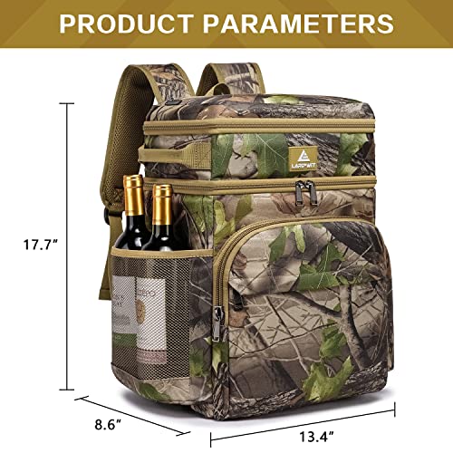 Image of Laripwit 54 /40 Cans Backpack Cooler Insulated Leak-Proof Large Cooler Backpack Double Deck Lunch Backpack for Men Women - Perfect Soft Cooler Bag for Tactical, Camping, Picnic, Beach, Hiking