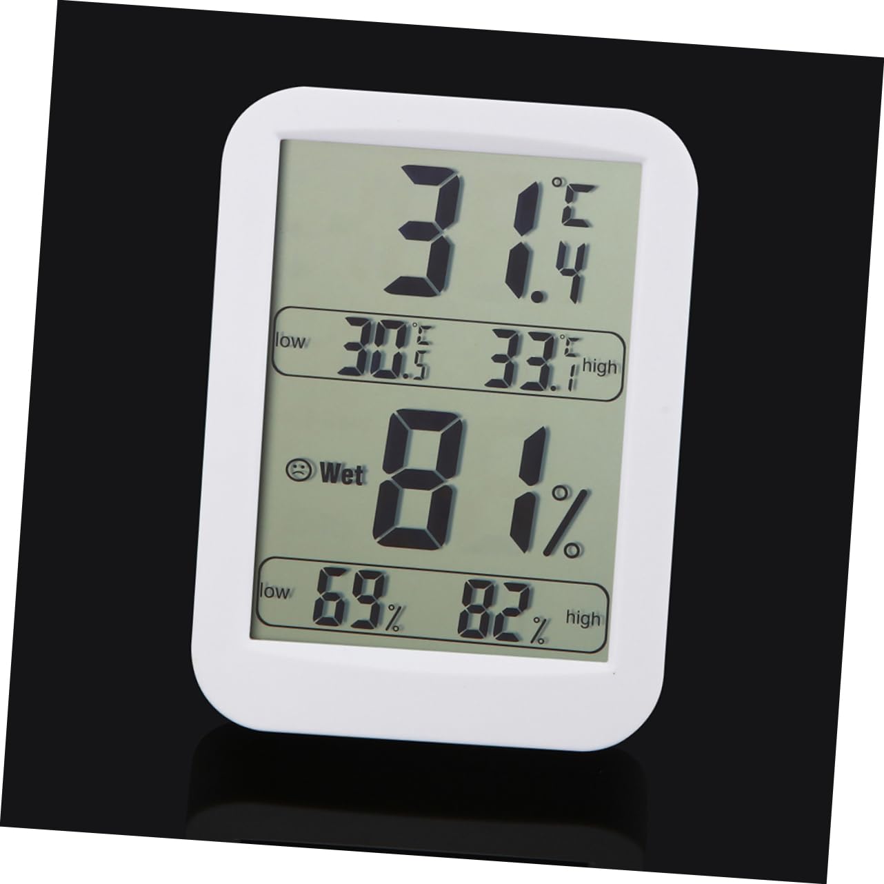 Hygromètre D'intérieur Numérique Grand Écran Abs, Haute Stabilité | Thermometre Interieur Digital, Mesure de L'humidité, Maison Chambre Bébé