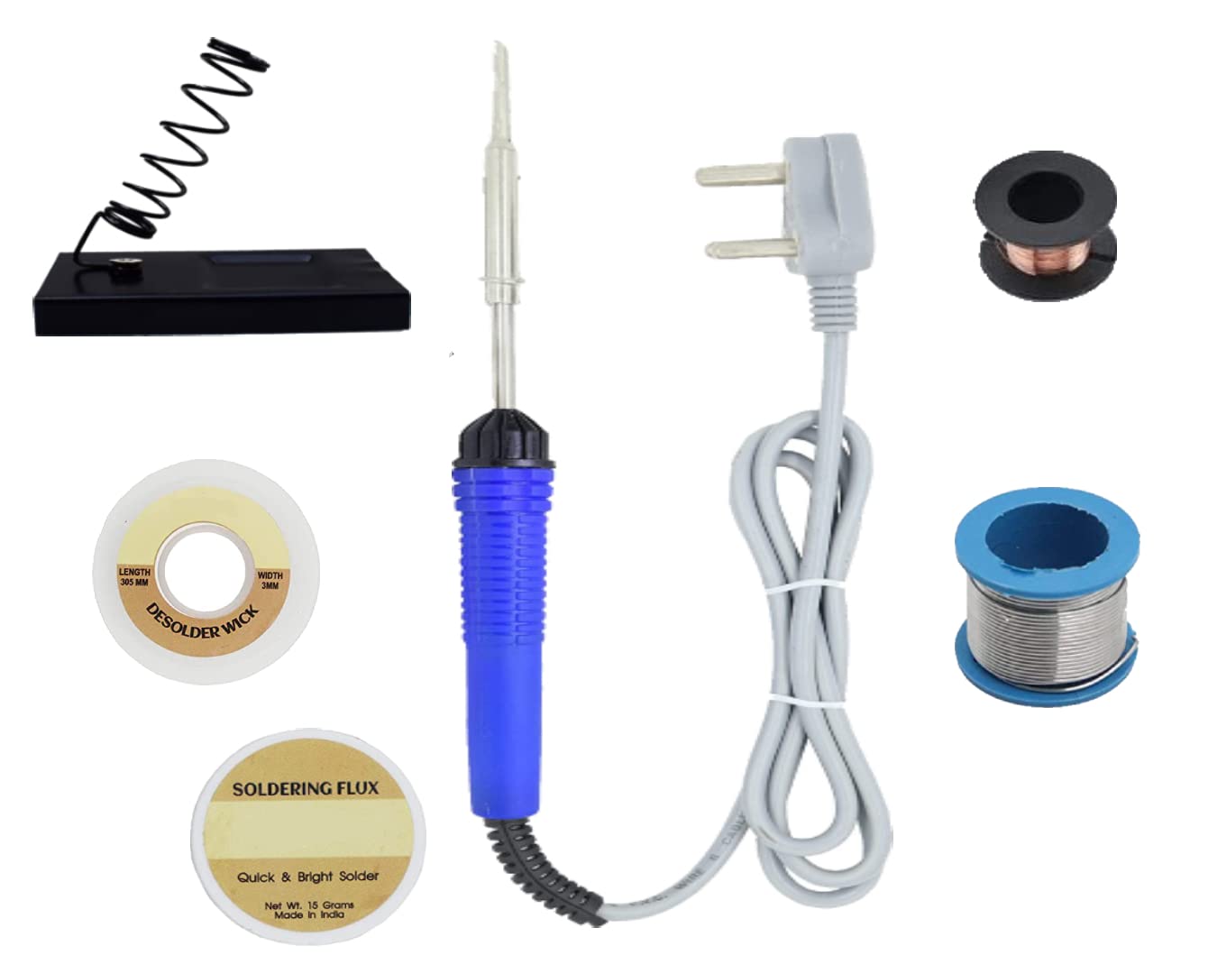 Aldeco Soldering Iron Kit, (6 in 1) Full Set 25W 110V Soldering Welding Iron Kit With Soldering iron, Wire, Flux Wik, Stand, Jumping wire (B0C18X3JRS) Amazon Price History, Amazon Price Tracker