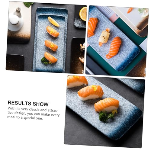 Plato estilojaponés para sushi Alipis cerámica 9.84 in miniatura 5