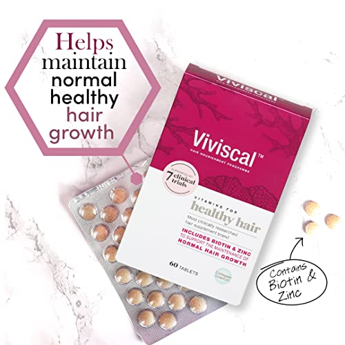 Viviscal Hair Growth Supplement for Women, 60 Tablets, with Biotin, Zinc & Marine Protein Complex AminoMar C, Supports Healthy Hair Growth, 1 month supply - Image 4