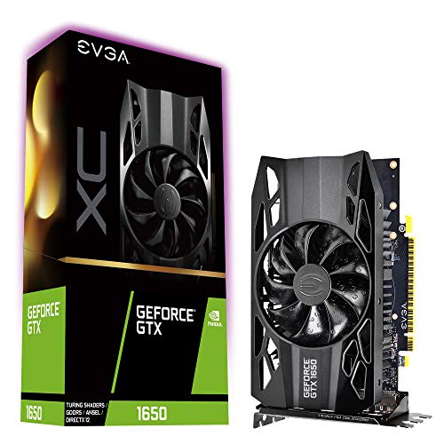 EVGA GeForce GTX 1650 XC Overclocked 2.75 Slot Extreme Cool 65C Gaming 4GB GDDR5 04G-P4-1153-KR
