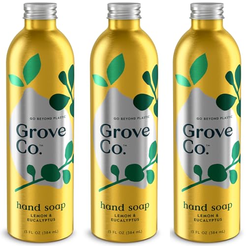 Grove Co. Hydrating Gel Hand Soap Refills Lemon Eucalyptus