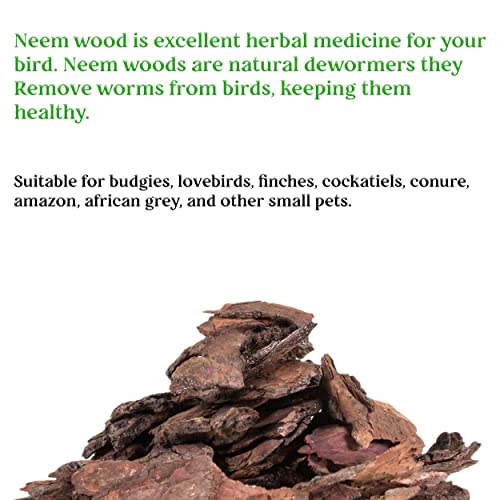 Congo-300gm-Neem-Chewing-Bark-for-Budgies-Lovebirds-Cockatiels-Conure-Amazon-African-Grey-and-Other-Small-Pets-300gm