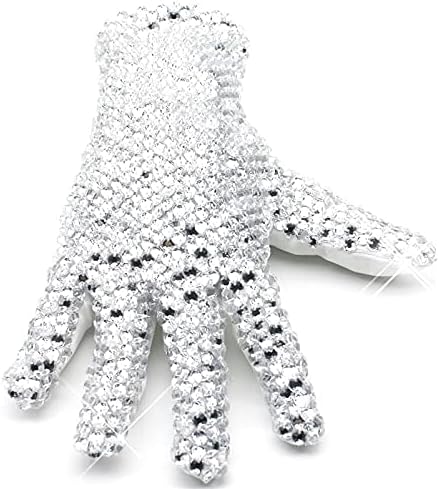 MJ Michael Shiny Glove Ultimate Collection Diamond Gloves 3D Sparkling Crystal Billie Jean Handmade Glove