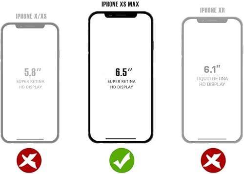 Miniatura 4 de BELTRON Funda deslizante con clip para cinturón para iPhone Xs MAX, concha/funda combinada con soporte integrado