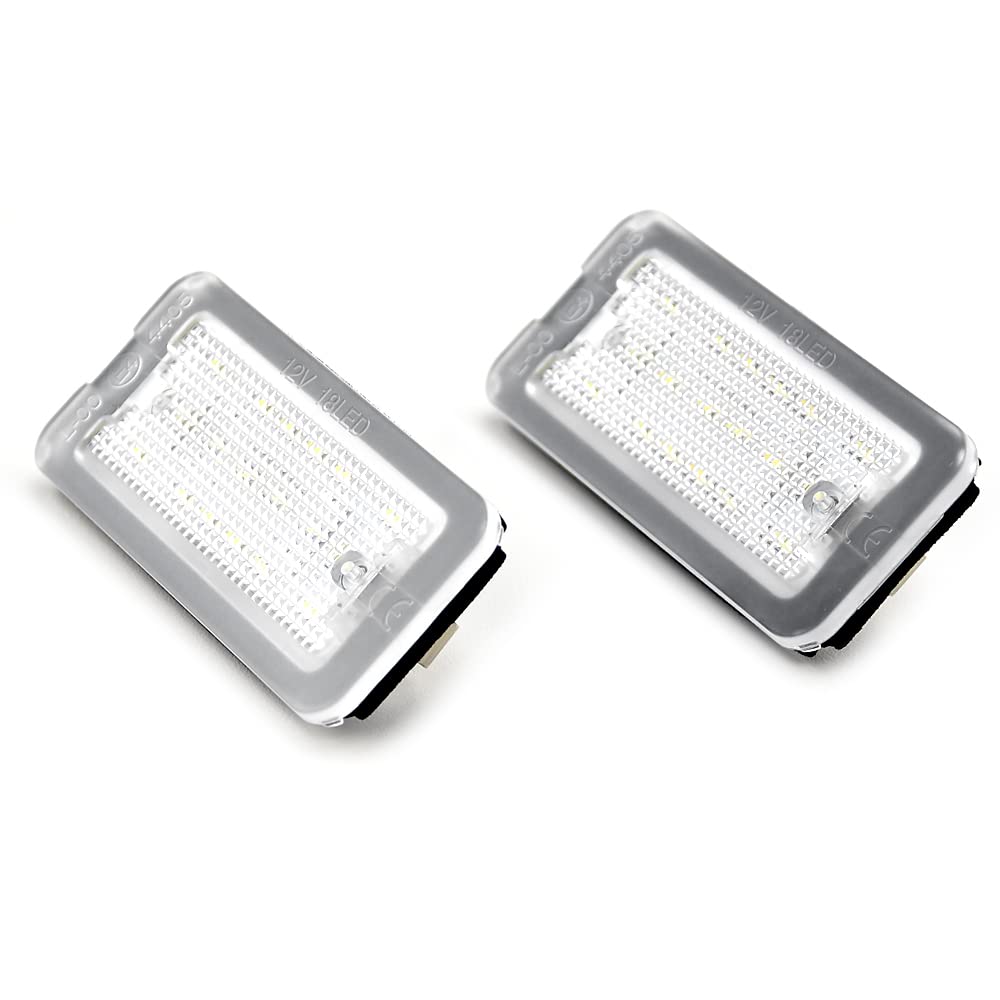Luci Targa LED Bianco MKptopia | Compatibili Con Fiat 500, Abarth | Plug &amp; Play | IP68
