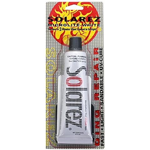 Solarez UV Cure Microlite Microballoon Ding Repair - Surfboard Repair Kit (2 Oz) Cover