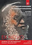 Heritage Management: The Natural and Cultural Divide (Ex Novo: Journal of Archaeology)