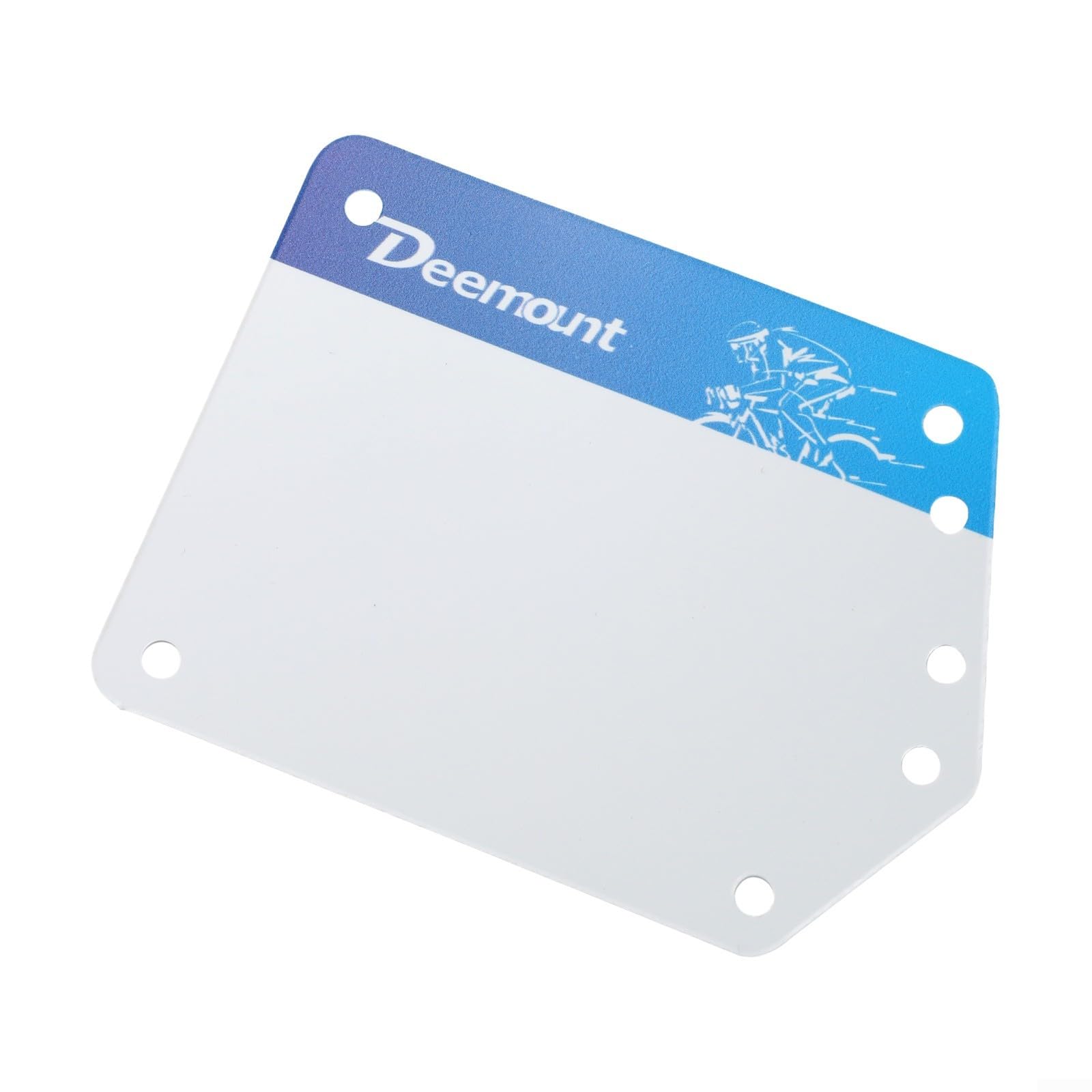 Vélo en PVC léger et robuste pour plaque d'immatriculation de course, conçu pour un dégagement rapide sur différentes tiges de selle