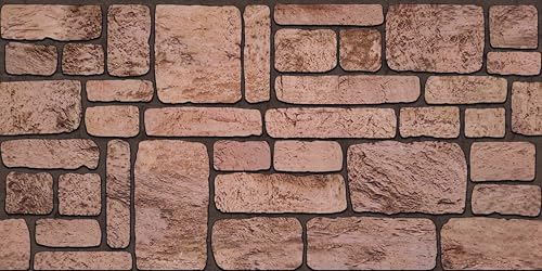 Grace Baltic Paneles de pared 3D con aspecto de ladrillo, revestimiento de piedra, revestimiento de poliestireno, para salón, cocina, baño, balcón, dormitorio, parte trasera, mostrador, teras,