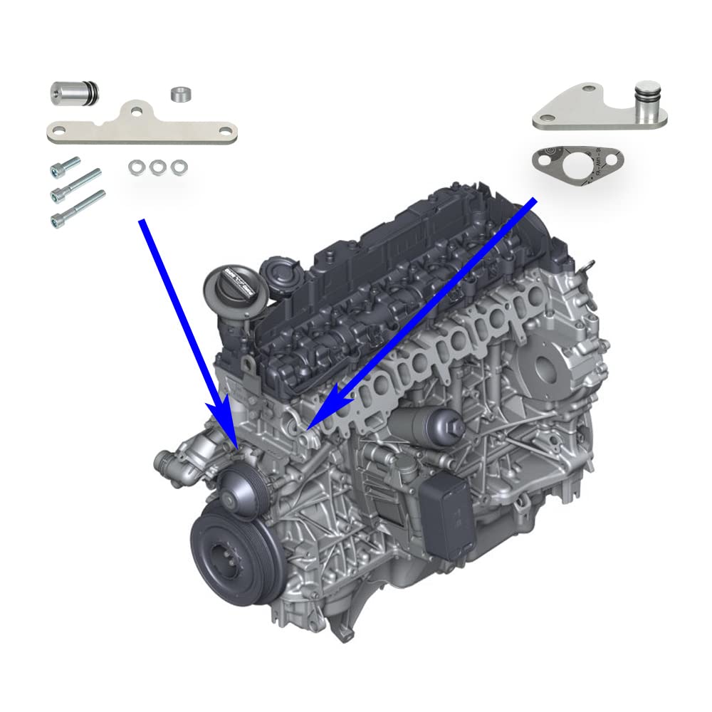 Valvola EGR + Kit Eliminazione Radiatore EGR per motori Diesel BMW 3.0 N57 N57S
