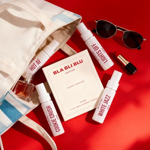 Image of BLABLIBLU IGNITION Travel Pocket Parfum Trial Set for Woman|4x7ml|Long-Lasting Parfum Fragrances - better than EDP, EDT & EDC|Perfume For Woman|