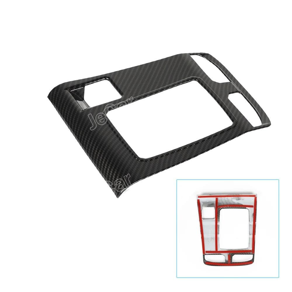 JeCar Adesivi Copertura Pannello Cambio Per Jeep Compass 2021-2022 | Cornice Proteggi Ingranaggi | Accessorio Interno Auto | Colore Rosso