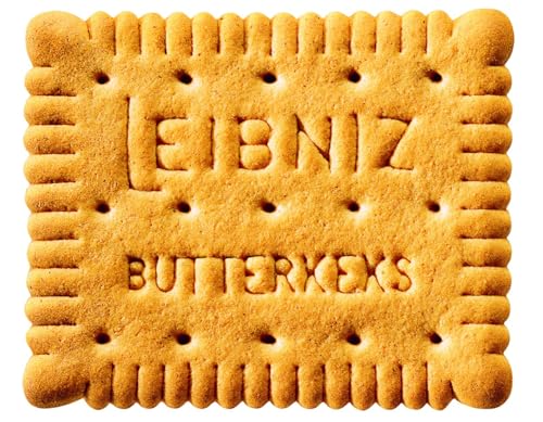 LEIBNIZ Butterkeks -30 % Zucker, 150 g, zuckerreduzierte Butterkekse, knusprige Kekse nur echt mit 52 Zähnen (1 x 150 g)