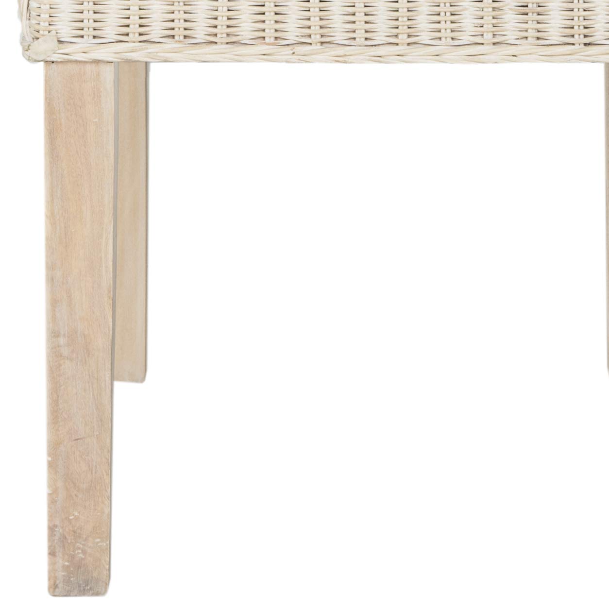 Home Collection Odette - Silla de comedor de mimbre gris 7