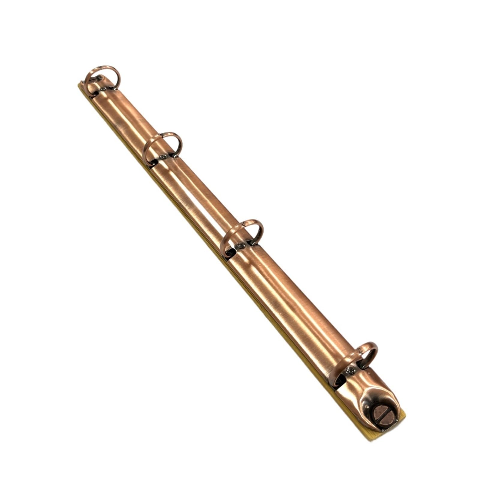 Clip foglie sciolte in metallo multicolore, Meccanismo for raccoglitore ad anelli A4, 2 pezzi, con fibbia staccabile in metallo, clip for fogli sciolti, multicolore(Red Bronze)